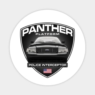 Panther Platform - Crown Victoria (Black Car) Magnet